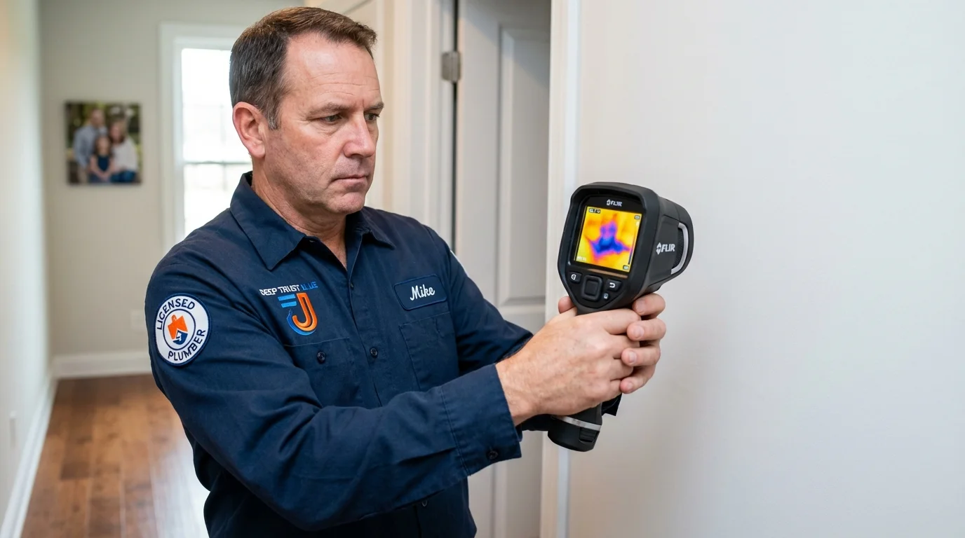Thermal imaging leak detection by Johns Plumbing LLC in Brookfield